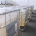 PolyDADMAC 1000kg-ibc package storing at warehouse